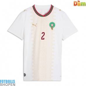 Billiga Marocko Achraf Hakimi #2 Bortatröja Dam VM 2026 Kortärmad